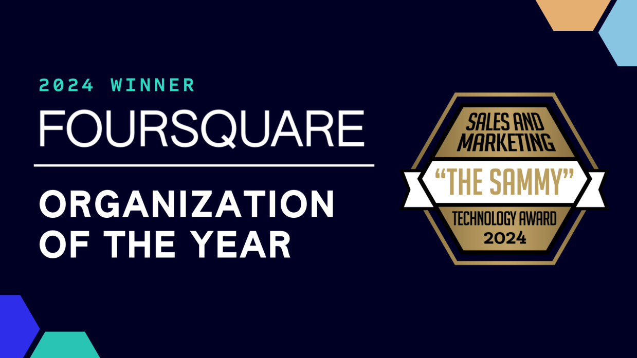 Foursquare Wins 2024 SAMMY Award for Groundbreaking Geospatial Innovation